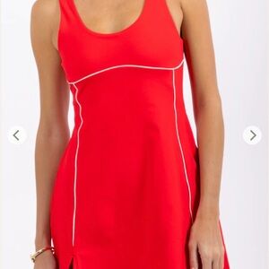 FORE-TÉ CLUB ATTIRE Amelia Dress, Tennis Dress, Women’s, Size XL, Cherry Red